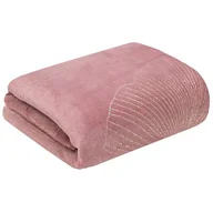 Koce - Eurofirany Euro Firany KOC FLANELOWY GINKO1 RÓŻOWY 150x200 1210789 - miniaturka - grafika 1