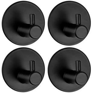 Zestaw czterech wieszaków loft TAVAS czarny - Wieszaki i stojaki - miniaturka - grafika 1