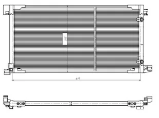 Skraplacz, klimatyzacja NRF 350449 - Akcesoria do klimatyzacji i ogrzewania - miniaturka - grafika 1