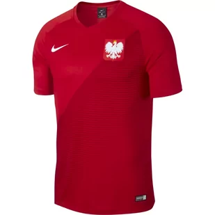 Nike, Koszulka Reprezentacji Polski, Poland FTBL Top SS Away, czerwona, rozmiar M - Koszulki sportowe męskie - miniaturka - grafika 1