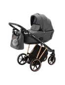 Wózki dziecięce - Adamex Belissa wózek głęboko-spacerowy Special edition PS596 szary - miniaturka - grafika 1