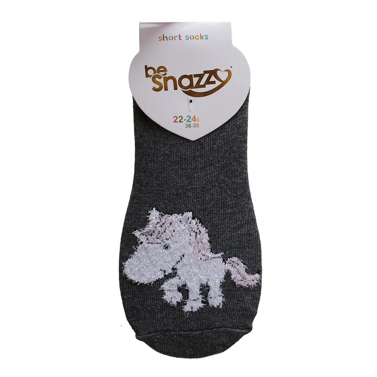 Dziewczęce stopki uchate serce szare Be Snazzy r.39/41