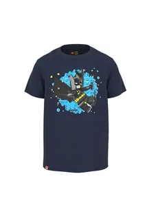 Koszulki dla chłopców - Koszulka LEGO® Batman bawełniana granatowa - grafika 1