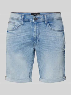 Szorty jeansowe o kroju regular fit z 5 kieszeniami - Spodenki męskie - miniaturka - grafika 1