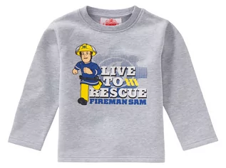Koszulki dla chłopców - Koszulka termiczna chłopięca z bohaterami bajek  (98/104, Wzór Strażak Sam) - grafika 1