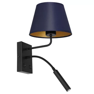 Luminex Arden 3577 kinkiet lampa ścienna 2X8W+60W G9+E27 czarny/niebieski/złoty - Lampy ścienne - miniaturka - grafika 1