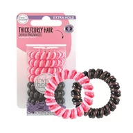 Ozdoby do włosów - Invisibobble Extra Hold gumki do włosów Pink/Brown 8szt. - miniaturka - grafika 1