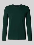 Piżamy męskie - Bluzka z długim rękawem i prążkowanym, okrągłym dekoltem - miniaturka - grafika 1