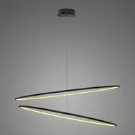 Oprawy, klosze i abażury - Lampa Ledowe Okręgi No. 2 Φ120 cm in 3k czarna Altavola Design (Barwa światła delikatnie ciepła, Kierunek padania światła do wewnątrz, Kolor Czarny, Możliwość ściemniania nie) - miniaturka - grafika 1