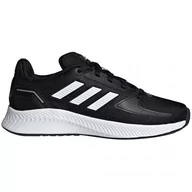 Buty dla dziewczynek - Buty adidas Runfalcon 2.0 K Jr FY9495 czarne niebieskie - miniaturka - grafika 1