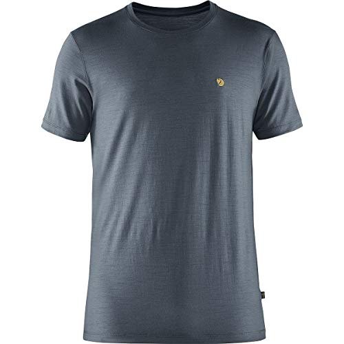 FJALLRAVEN Thinwool Ss M podkoszulek, kolor niebieski górski, XS