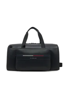 Tommy Hilfiger Torba Th Foundation Duffle AM0AM13364 Czarny - Torby podróżne - miniaturka - grafika 1