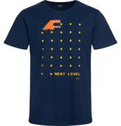 Koszulki męskie - Męski t-shirt z krótkim rękawem, z motywem komputerowym, granatowy - miniaturka - grafika 1
