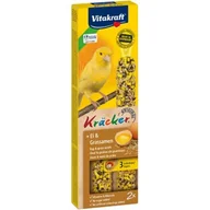 Przysmaki dla ptaków - Vitakraft Kräcker dla kanarków 4 x 2 szt. Jajeczny z nasionami traw - miniaturka - grafika 1