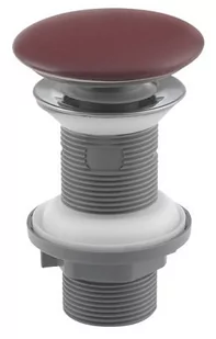 ISVEA Korek umywalkowy 5/4“ klik-klak bez przelewu, ceramiczny grzybek, wys. 20-70mm, MAROON RED mat 38TP0169I - Akcesoria do armatury i ceramiki - miniaturka - grafika 1