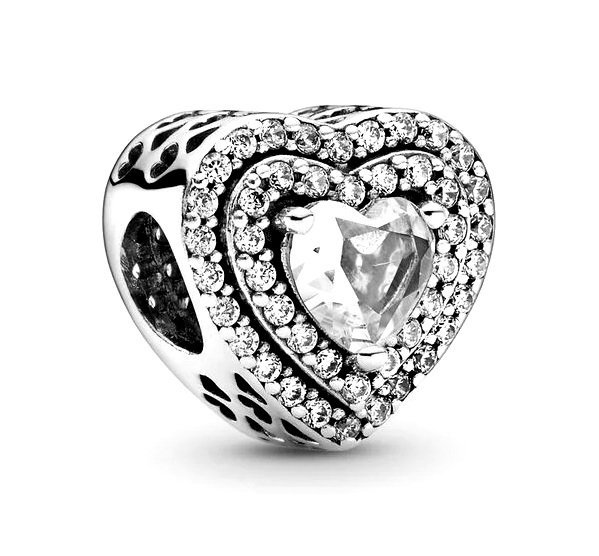 Charms SERCE do bransolet modułowych SREBRO C52