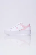 Sneakersy damskie - Sneakersy skórzane białe na platformie Tommy Hilfiger FW0FW07910 39 - miniaturka - grafika 1
