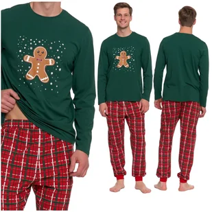 ŚWIĄTECZNA PIŻAMA MĘSKA Z PIERNIKIEM PREZENT NA ŚWIĘTA MIKOŁAJKI MORAJ XXL - Piżamy damskie ŚWIĄTECZNA PIŻAMA MĘSKA Z PIERNIKIEM PREZENT NA ŚWIĘTA MIKOŁAJKI MORAJ XXL - Piżamy damskie - miniaturka - grafika 1