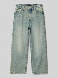 Jeansy z szeroką nogawką i wpuszczanymi kieszeniami model ‘ALEX’ - Spodnie i spodenki dla chłopców - miniaturka - grafika 1