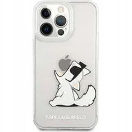 Etui i futerały do telefonów - Etui Karl Lagerfeld Choupette Eat na Apple iPhone 14 Pro Max (KLHCP14XCFNRC) przezroczysty - miniaturka - grafika 1