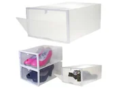 Pokrowce na ubrania - Pudełko Organizer Pojemnik Na Buty Obuwie Z Klapą - miniaturka - grafika 1