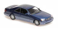 Samochody i pojazdy dla dzieci - Mercedes-Benz 600Sec Coupe 1992 Blue Metallic 1:43 Minichamps - miniaturka - grafika 1