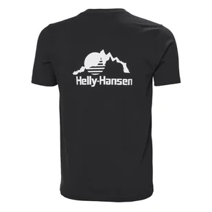 Męska Koszulka z krótkim rękawem HELLY HANSEN YU PATCH T-SHIRT 53391_993 – Czarny - Koszulki męskie - miniaturka - grafika 1