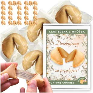 Ciasteczka z Wróżbą Dziękujemy za Przybycie Chińskie Ciastko dla gości 100 - Pieczywo chrupkie - miniaturka - grafika 1