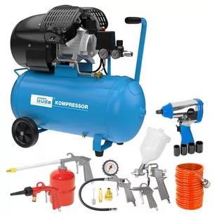 Kompresor 2200 W 10 bar 50 litrów 405/10/50 15-SET, 15-częściowy zestaw 71177 - Sprężarki i kompresory - miniaturka - grafika 1