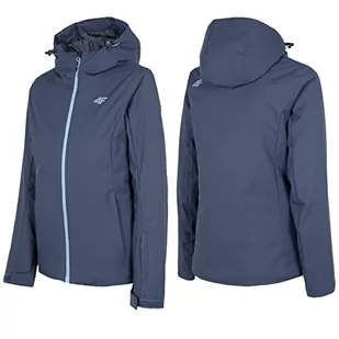 4F Damska kurtka narciarska Kudn001 dżinsy, dżinsy, XS, Denim, XS - Kurtki damskie - miniaturka - grafika 1