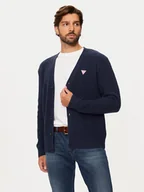 Swetry męskie - Guess Kardigan M4BR36 Z3HN2 Granatowy Regular Fit - miniaturka - grafika 1
