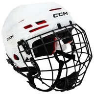 Hokej - Kask hokejowy CCM Tacks 70 Combo White  Senior L - miniaturka - grafika 1