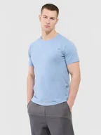 Koszulki męskie - Męski t-shirt basic Outhorn OTHWAW24TTSHM2378 - niebieski - miniaturka - grafika 1