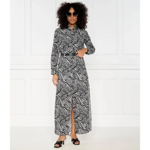 Michael Kors Sukienka ZEBRA SLIT MAXI - Sukienki - miniaturka - grafika 1
