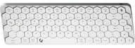 Klawiatury - KeySonic KSK-5020BT-S klawiatura Biuro Bluetooth QWERTZ Niemiecki Aluminium, Biały 61010 - miniaturka - grafika 1