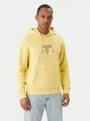 Bluzy męskie - Guess Jeans Bluza M6RQ26 KCPR1 Żółty Regular Fit - miniaturka - grafika 1