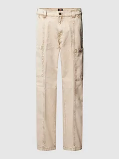 Spodnie damskie - Spodnie cargo o kroju regular fit z naszywką z logo model ‘NEWINGTON’ - grafika 1