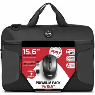 Port Designs Zestaw torba + klaw Premium Pack 501873 - Torby na laptopy - miniaturka - grafika 1