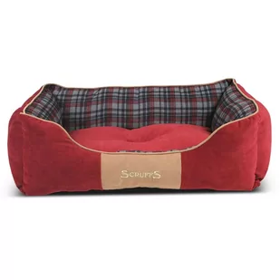 Scruffs Highland Box Legowisko Czerwone - Rozm.L, Gwarancja Terminu Lub 50 Zł!, Dostawa Gratis, Bezpłatny Odbiór: Warszawa, Wrocław, Katowice, Kraków! - Legowiska dla psów - miniaturka - grafika 1