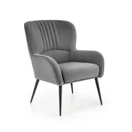 Fotele - Fotel Wypoczynkowy Verdon Popiel Halmar - miniaturka - grafika 1