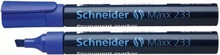 Schneider Marker Permanentny Maxx 233, ścięty, 1-5 mm, niebieski SR123303 - Markery permanentne - miniaturka - grafika 1