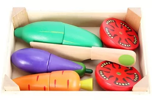 Sprytne Zabawki. Drewniane Warzywa Do Nauki Krojenia Toys4Edu - Zabawy w naśladowanie dorosłych - miniaturka - grafika 1
