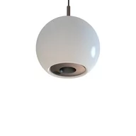 Lampy sufitowe - Lampa wisząca kula Iliso PL0148 Yaskr LED 10W 3000K szkło biała czarna - miniaturka - grafika 1
