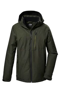 killtec Męska kurtka funkcyjna/kurtka outdoorowa z odpinanym kapturem KOW 7 MN JCKT, dark moss, 3XL, 41845-000 - Kurtki męskie - miniaturka - grafika 1
