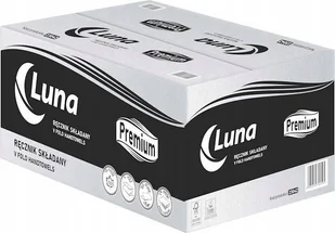 DGA OPTIMA Luna Premium Ręcznik papierowy ZZ, składka 3-panelowa, 2-warstwy, celuloza Biały - Ręczniki papierowe - miniaturka - grafika 1