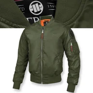 Kurtki męskie - Męska Kurtka Przejściowa Bomber Pitbull MA-1 Logo Bomberka - miniaturka - grafika 1