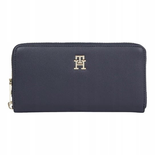 TOMMY HILFIGER GRANATOWY PORTFEL Z MIEJSCEM NA BILON 10x20x4 16EA
