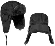 Czapki damskie - Czapka Zimowa Wojskowa Uszatka Futrzana Mil-tec Us MA1 Uszanka Czarna XL - miniaturka - grafika 1