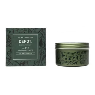 Depot No.312 Charcoal, pasta do stylizacji z węglem drzewnym, 100ml, edycja limitowana - Kosmetyki do stylizacji włosów - miniaturka - grafika 1