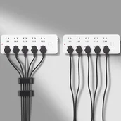 Maskownice do kabli - 2x UCHWYT DO KABLI PRZEWODÓW ORGANIZER MASKOWNICA - miniaturka - grafika 1